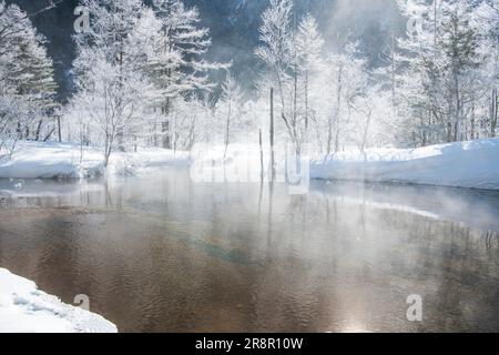 Étang de Tashiroike à Kamikochi Banque D'Images