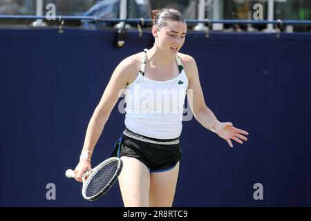 Ilkley, Royaume-Uni. 21st juin 2023. Club de tennis d'Ilkley, Angleterre, 21 juin 2023: Elsa Jacquemot lors de l'Ilkley W100 contre Sonay Kartal au Club de tennis d'Ilkley (Sean Chandler/SPP) crédit: SPP Sport photo de presse. /Alamy Live News Banque D'Images