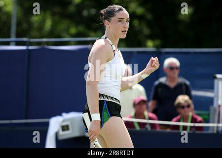 Ilkley, Royaume-Uni. 21st juin 2023. Club de tennis d'Ilkley, Angleterre, 21 juin 2023: Elsa Jacquemot lors de l'Ilkley W100 contre Sonay Kartal au Club de tennis d'Ilkley (Sean Chandler/SPP) crédit: SPP Sport photo de presse. /Alamy Live News Banque D'Images