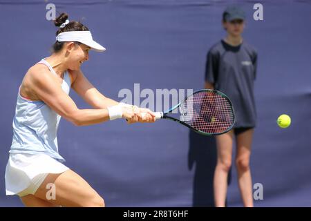 Ilkley, Royaume-Uni. 21st juin 2023. Club de tennis d'Ilkley, Angleterre, 21 juin 2023: 2023: Joanna Garland au cours de l'Ilkley W100 contre Himeno Sakatsume (Sean Chandler/SPP) crédit: SPP Sport photo de presse. /Alamy Live News Banque D'Images