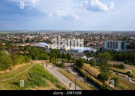 Oradea City, vue d'en haut. Oradea, Roumanie Banque D'Images