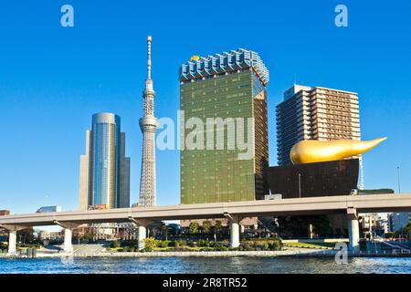 Tokyo Sky Tree et Asahi Beer Tower Banque D'Images