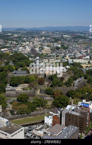 Autour du château de Kumamoto Banque D'Images