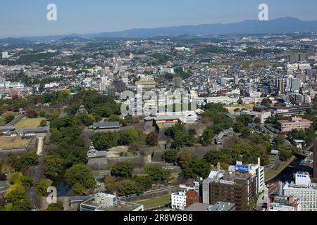 Autour du château de Kumamoto Banque D'Images