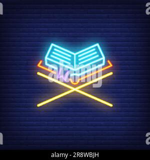 Enseigne fluo Quran Illustration de Vecteur