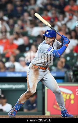 New York mets troisième baseman BRETT BATY (22) chauves-souris dans le haut du quatrième repas pendant le match MLB entre les mets de New York et les Astros de Houston Banque D'Images