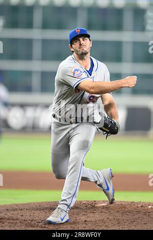 New York mets lanceur de secours Grant Hartwig (93) au bas du quatrième repas pendant le match MLB entre les New York mets et l'Astro de Houston Banque D'Images