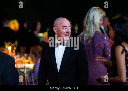 Washington, États-Unis. 22nd juin 2023. Alejandro Mayorkas, secrétaire du département américain de la sécurité intérieure (DHS), assiste jeudi à un dîner d'État pour Narendra Modi, premier ministre de l'Inde, à la Maison Blanche à Washington, DC, le 22 juin 2023. Biden et Modi ont annoncé une série d'accords commerciaux et de défense visant à améliorer les liens militaires et économiques entre leurs nations lors d'une visite d'État aujourd'hui. Photo par Al Drago/UPI crédit: UPI/Alay Live News Banque D'Images