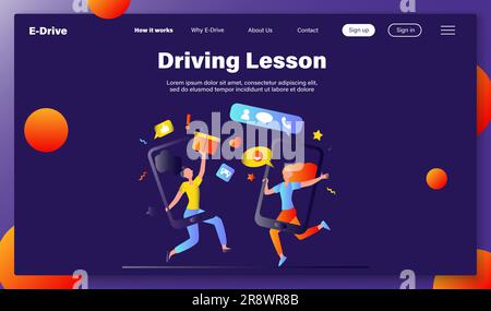 Clients partageant des références et gagnant de l'argent Illustration de Vecteur