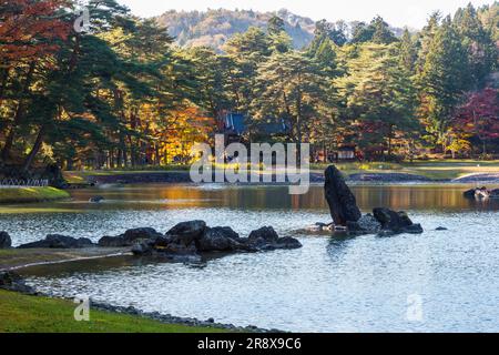 Jardin du temple de Motsuji Banque D'Images