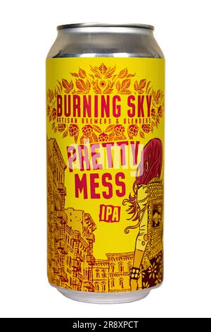 Burning Sky Artisan Brewers & blenders - Pretty mess IPA - Alc7 % env. Banque D'Images