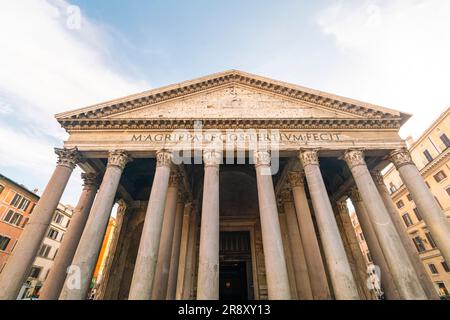 Temple du Panthéon à Rome, Italie Banque D'Images