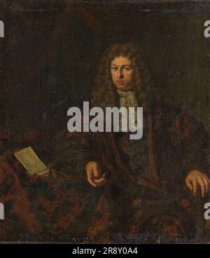 Portrait de Nicolaes Witsen (1641-1717), 1688. Homme politique, maire d'Amsterdam. Le document se lit comme suit: «Demande... Den Wel Edelen Heer M. Nicolaas Witsen, Regerend Burgermeester, 1688». Banque D'Images