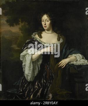 Portrait de Maria Schaep, épouse de Hendrick bicker, 1682. Banque D'Images