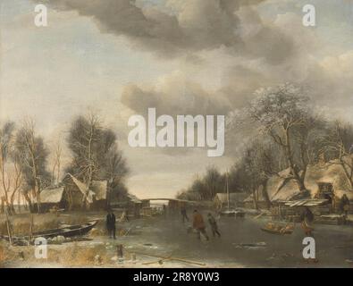 Scène d'hiver, c.1652-c.1653. Banque D'Images
