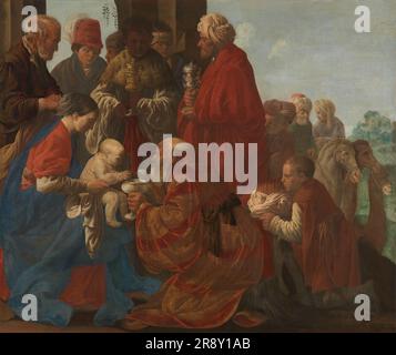 L'adoration des rois, 1619. Autre titre(s): L'adoration des Magi. Banque D'Images