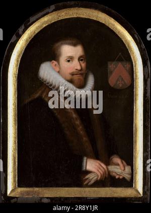 Portrait de Floris Gerritsz van Schoterbosch (c.1562-1618), c.1620. Attribué à Cornelis Engelsz. Banque D'Images