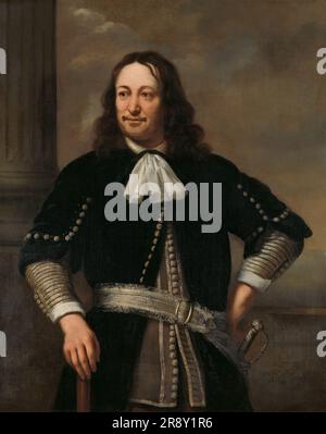 Portrait d'un officier naval, probablement vice-amiral Aert van Nes (1626-1693), 1667. Banque D'Images