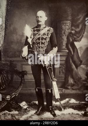 'Lieut.-général Baden-Powell', C1900. Portrait du lieutenant-général Robert Stephenson Smyth Baden-Powell, soldat britannique et défenseur de Mafeking dans la guerre des Boers. Plus tard, il fonde les scouts, les Guides et les loups. De "Cassell's History of England, vol. IX". [Cassell and Company, Limited, Londres, Paris, New York & amp ; Melbourne] Banque D'Images