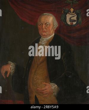 Portrait de Reinier de Klerk, Gouverneur général de la Compagnie néerlandaise de l'Inde orientale, 1777. Banque D'Images