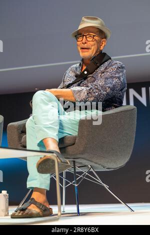 Cannes, France - 23 juin 2023: Barry Brown (rédacteur, rédacteur, réalisateur, B A Brown Inc) a assisté sur scène lors du Séminaire créateur de l'année: Spike Lee session à la presse de Cannes Lions 2023 © ifnm Banque D'Images