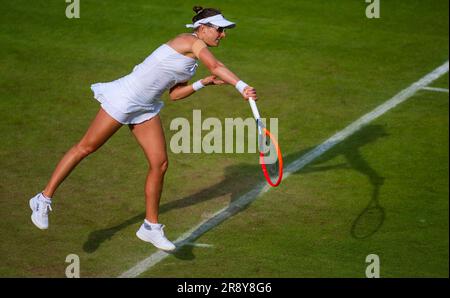 Berlin, Allemagne, 21/06/2023, Nadia Podoroska, Argentine, en action lors du deuxième tour de l'Open 2023 bett1, tournoi de tennis WTA 500 sur 21 juin 2023 à Berlin, Allemagne Banque D'Images