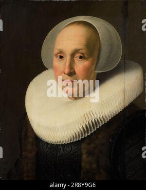 Portrait de Margriet Benningh (1565-1641), c.1629-c.1640. Autre titre(s): Portrait d'une femme, peut-être Margriet Benningh (1565-1641), deuxième femme de Pieter Dircksz Hasselaer. Banque D'Images