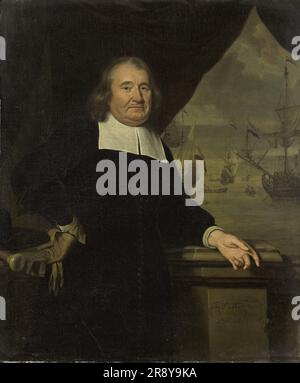 Portrait d'un capitaine ou d'un propriétaire de navire, 1678. Banque D'Images