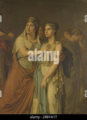 Joanna Cornelia Ziesenis-Wattier et Geertruida Jacoba Grevelink-Hilverdink dans "Iphigenia" par Jean racine, 1800-1813. Les acteurs Joanna Cornelia Ziesenis-Wattier (1762-1827) et Geertruida Jacoba Grevelink-Hilverdink (1786-1827) dans Iphigenia (1674) par Jean racine (1639-1699). Banque D'Images