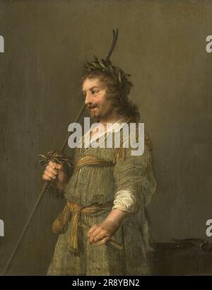 Portrait d'un homme habillé comme un berger, c.1630-c.1645. Autre titre(s): Portrait d'un homme habillé comme un berger: Connu comme le portrait de Joost van den Vondel (1587-1679). Banque D'Images
