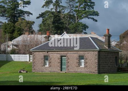 Anderson's Mill (1862) à Smeaton, dans les champs aurifères du centre de l'époque victorienne, en Australie Banque D'Images