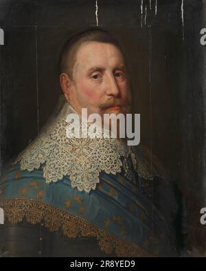 Portrait de Gustav II Adolf (1594-1632), roi de Suède, dans ou après la v.1633. Copie après Michiel Jansz van Mierevelt. Banque D'Images