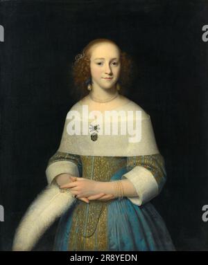 Portrait d'une jeune dame, 1656. Banque D'Images