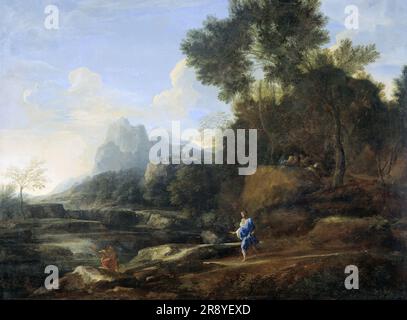 Paysage italien, 1638-1640. Banque D'Images