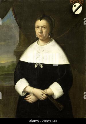 Portrait de Maria de la Queillerie (1629-64), première femme de Jan van Riebeeck, ou de sa deuxième femme Maria Scipio (v.1630-95), c.1660. Banque D'Images