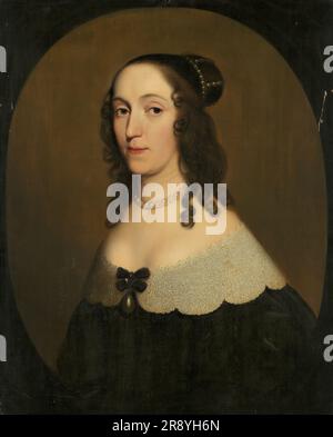 Portrait de Louise Christina (1606-69), comtesse de Solms-Braunfels, vers 1650 ou après. Autre titre(s): Portrait de Louise Christina (1606-69), comtesse de Solms-Braunfels, 2nd épouse de Johan Wolfert van Brederode. Banque D'Images