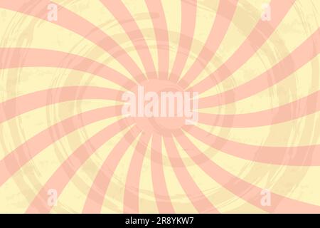 Arrière-plan avec rayons rétro. Arrière-plan vintage, boom, BD, motif cirque. Motif spirale pop art. Illustration vectorielle Illustration de Vecteur