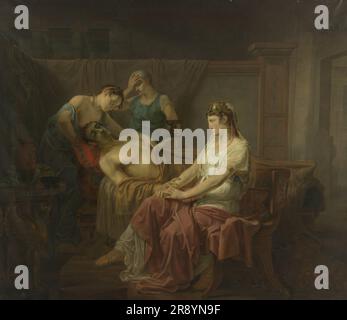 Mark Anthony a été mortellement blessé à Cléopâtre, 1823-1825. Banque D'Images