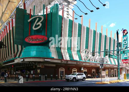 Binion's Gambling Hall et Hôtel Casino le Fremont Experience Center Boulevard Downtown Las Vegas Nevada États-Unis Banque D'Images