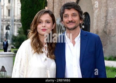 Valeria Bilello mit Partner Tommaso Labate beim Anlaids dîner de charité à den Diokletiansthermen. ROM, 22.06.2023 Banque D'Images