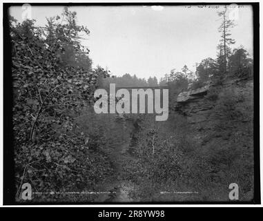 Tunnel Nay Aug, Scranton, Pennsylvanie, C1900. Banque D'Images