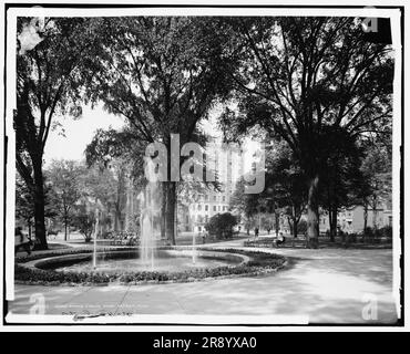 West Grand Circus Park, Detroit, Michigan, entre 1900 et 1910. Banque D'Images