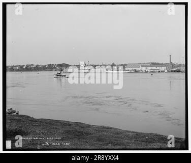 Kittery Navy Yard, Maine, c.-à-d. Portsmouth Navy Yard, Kittery, Maine, entre 1901 et 1906. Banque D'Images