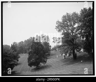 Cimetière national d'Arlington, entre 1900 et 1906. Banque D'Images