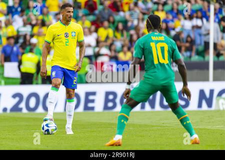 Lisbonne, Portugal. 20th juin 2023. Danilo du Brésil pendant le match international de football amical entre le Brésil et le Sénégal sur 20 juin 2023 au stade José Alvalade à Lisbonne, Portugal - photo José Salgueiro/DPPI crédit: DPPI Media/Alay Live News Banque D'Images