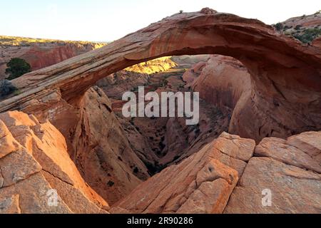 Eggshell Arch, réservation Navajo, près de Kaibito, Arizona, Etats-Unis Banque D'Images