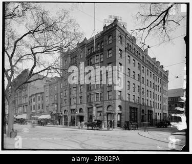 Hotel Thorndike, Boston, Massachusetts, c1908. Note shop sur la gauche: 'Dr. Jaeger's Sanitary Woolen System Co.'. Banque D'Images