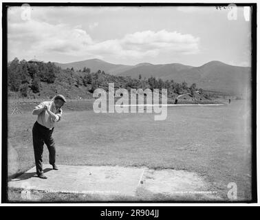 Mount Pleasant Golf Links en voiture à partir du numéro de pièce 2, entre 1890 et 1901. Banque D'Images