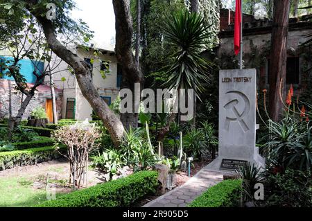 Trotsky Tomb, Museo Casa de Leon Trotsky, Mexico, Mexique Banque D'Images