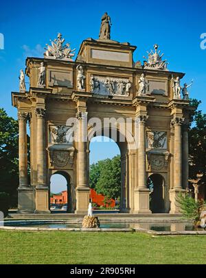 Porta San Gallo, Piazza d. Liberta, Florence, Toscane, Italie Banque D'Images